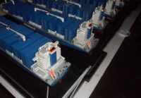 custom made model of Nile Dutch container ship